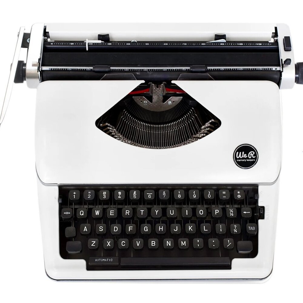 We R Memory Keepers Typecast Typewriter – White (New, Unused)